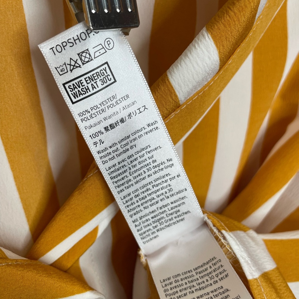 Boxy Cropped Striped Button Down - image 6